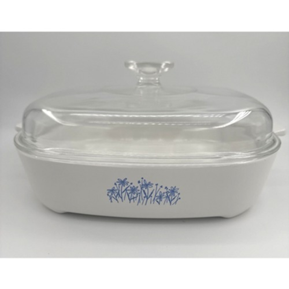 Corning Ware Microwave‎ Browning Dish MW-16 With Pyrex Lid A-12-C Sears 8467320